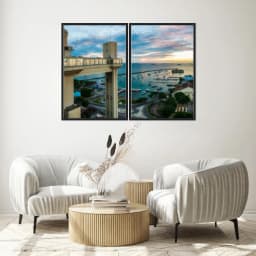 Kit Quadros Decorativos Elevador Lacerda Bahia