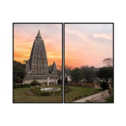 Kit Quadros Decorativos Templo Mahabodhi India