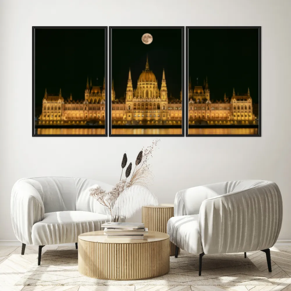 Kit Quadros Decorativos Parlamento Budapeste