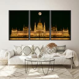 Kit Quadros Decorativos Parlamento Budapeste