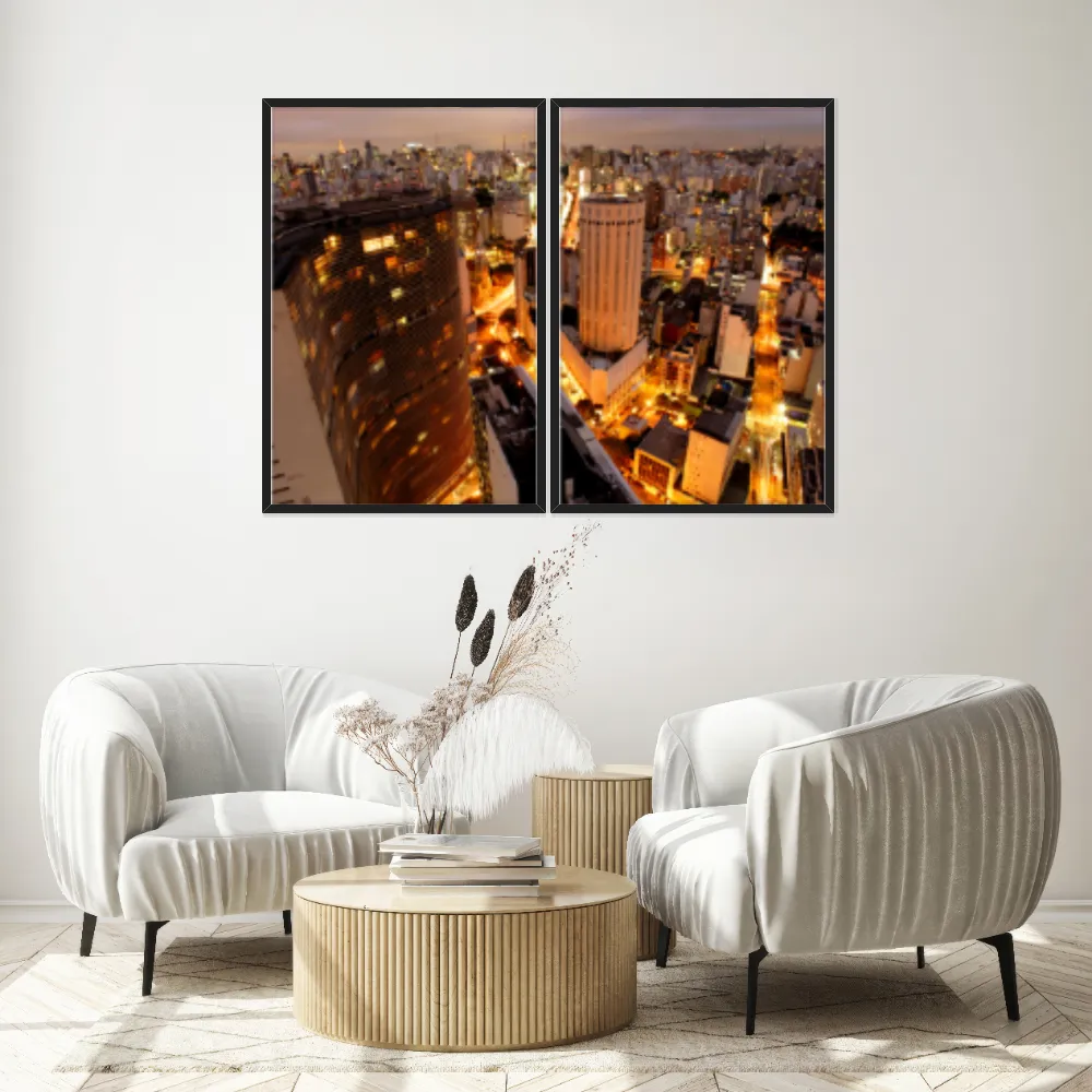 Kit Quadros Decorativos Predios De Sao Paulo