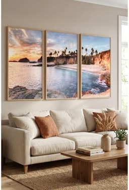 Kit Quadros Decorativos Mar