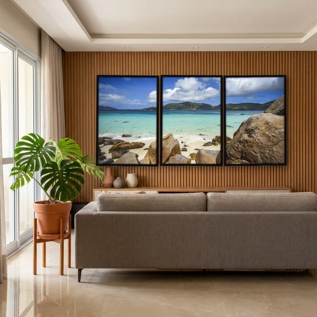 Kit Quadros Decorativos Praia