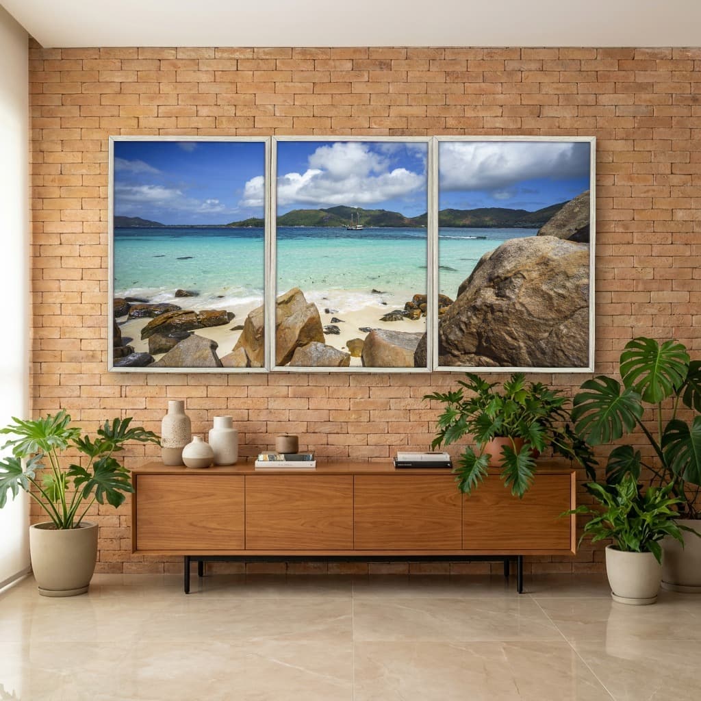 Kit Quadros Decorativos Praia