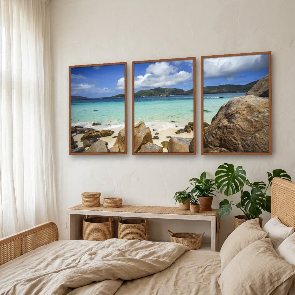 Kit Quadros Decorativos Praia