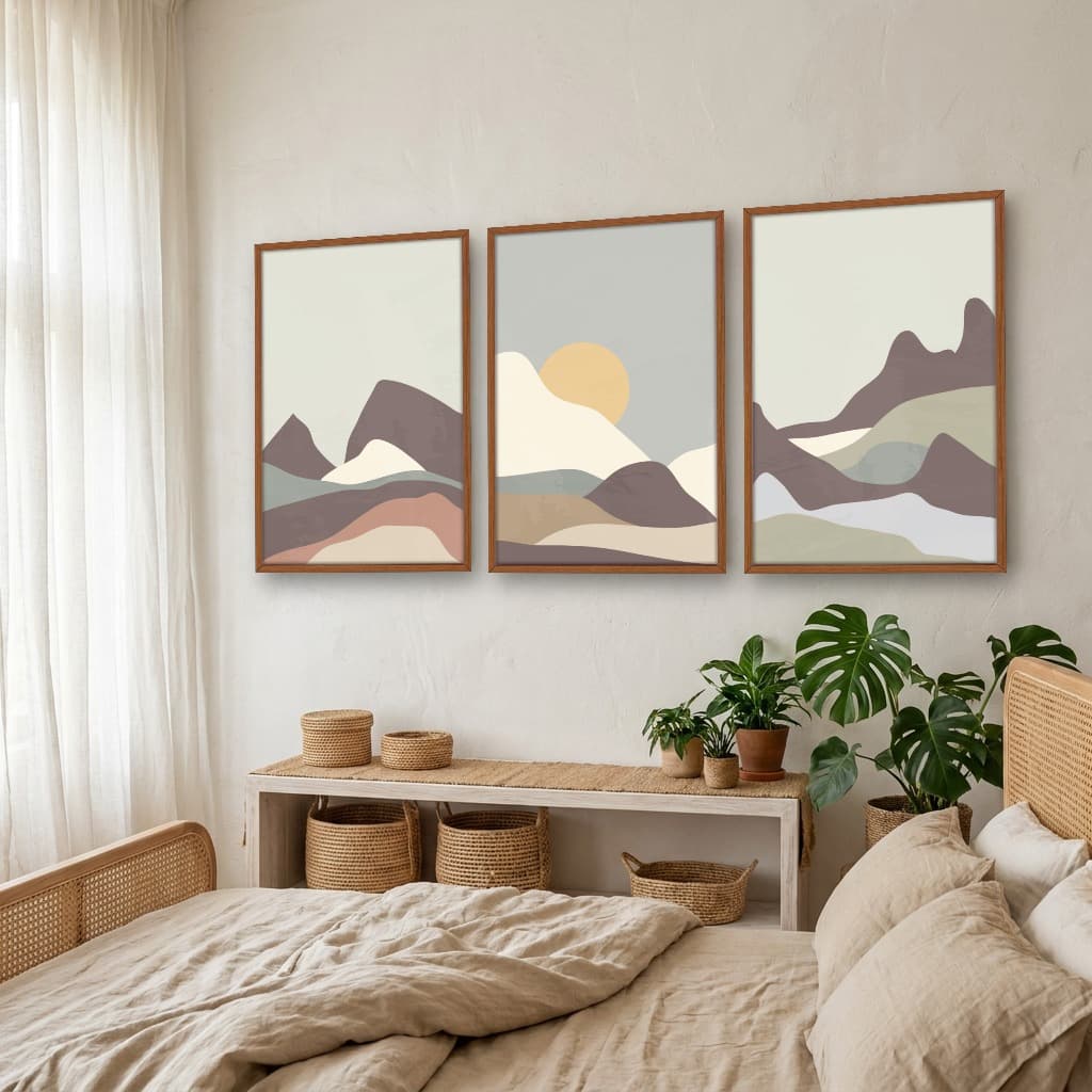 Kit Quadros Decorativos Montanha