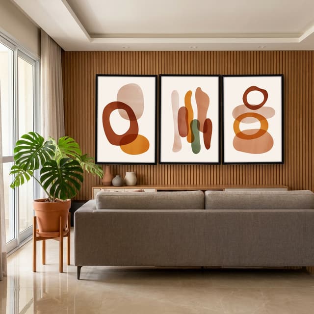 Kit Quadros Decorativos Geométrico