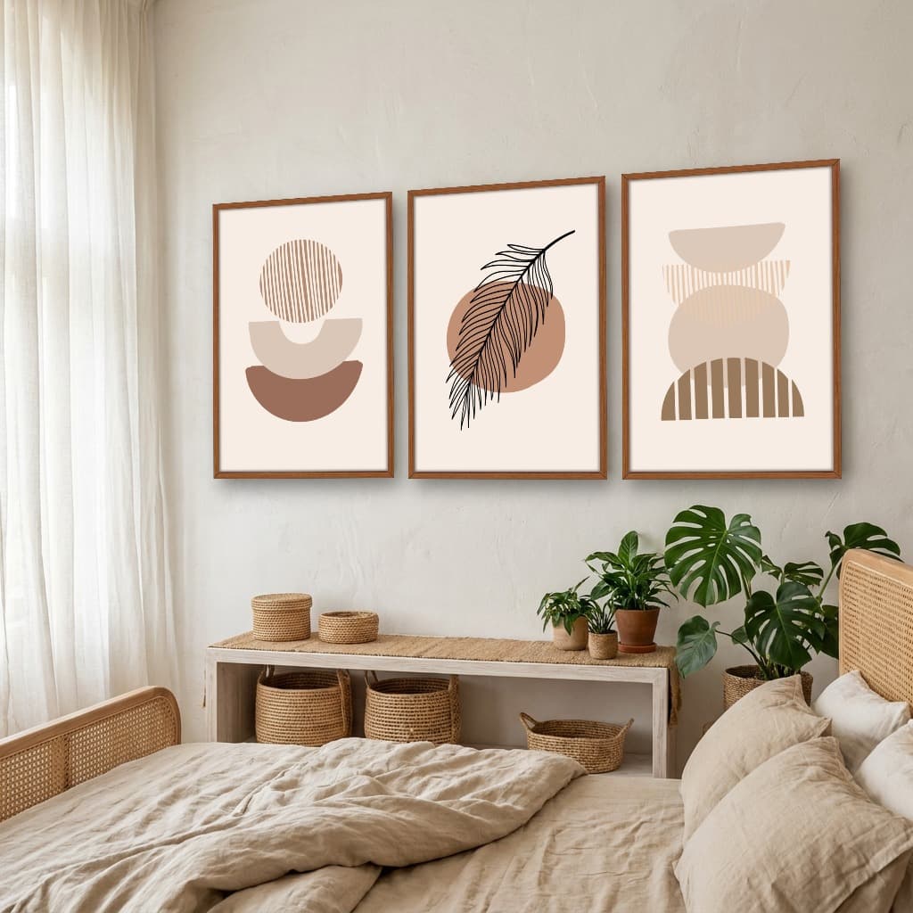 Kit Quadros Decorativos Boho
