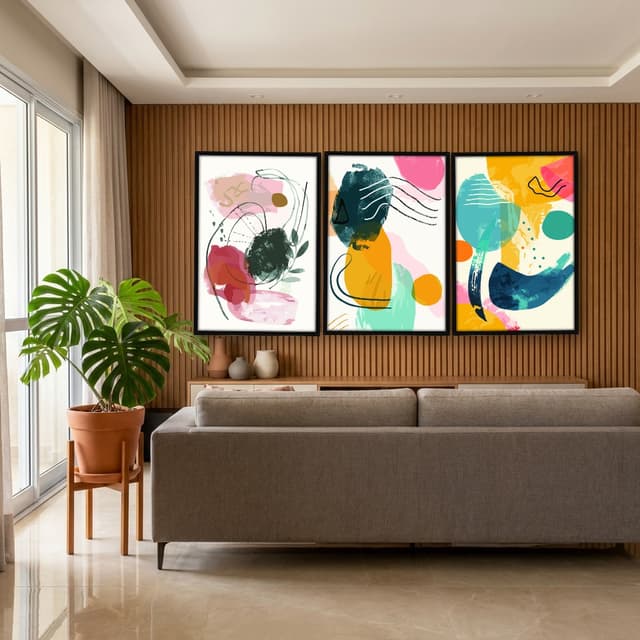 Kit Quadros Decorativos Minimalista