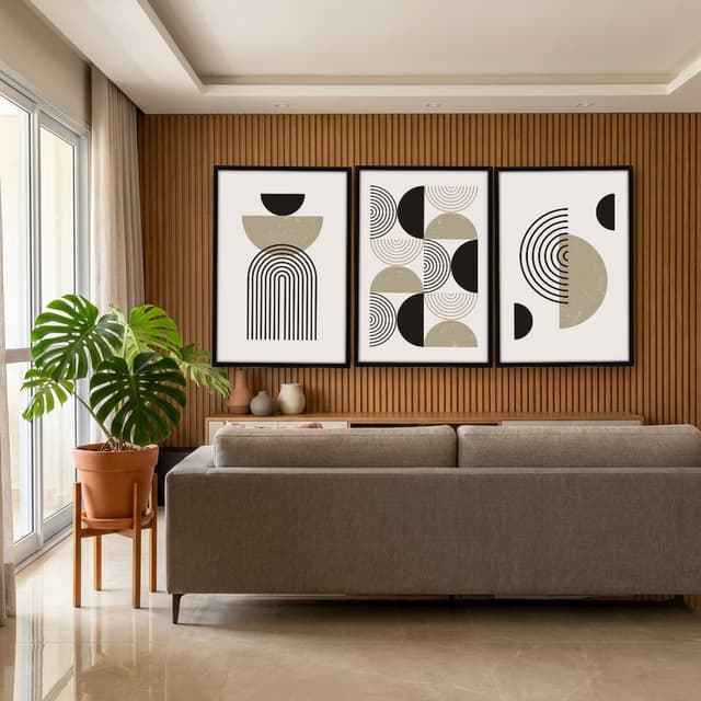 Kit Quadros Decorativos Geométrico
