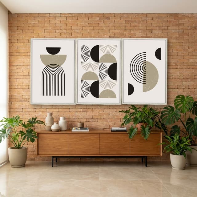 Kit Quadros Decorativos Geométrico