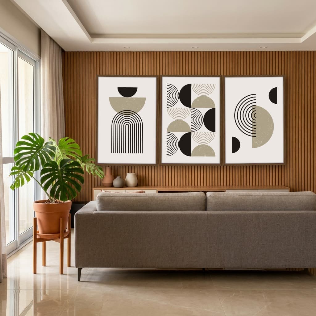 Kit Quadros Decorativos Geométrico