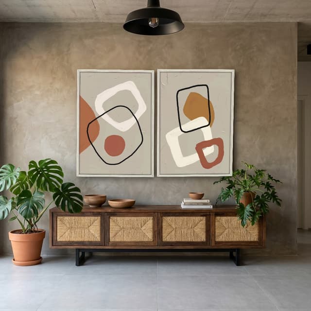 Kit Quadros Decorativos Minimalista