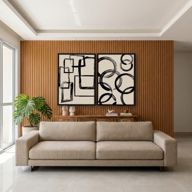 Kit Quadros Decorativos Minimalista