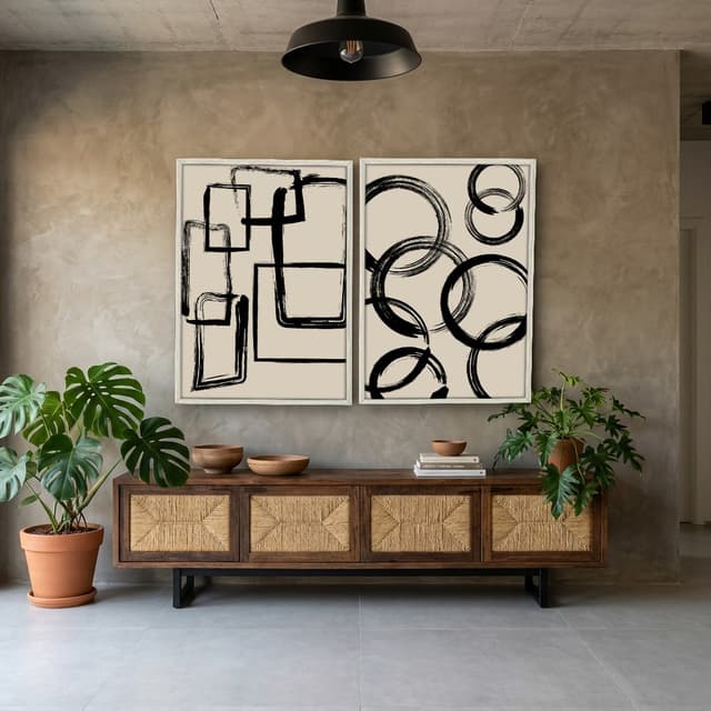Kit Quadros Decorativos Minimalista
