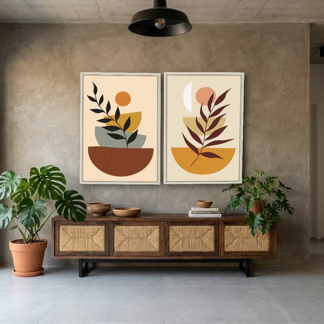 Kit Quadros Decorativos Tropical