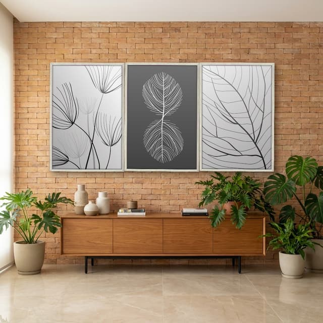 Kit Quadros Decorativos Tropical