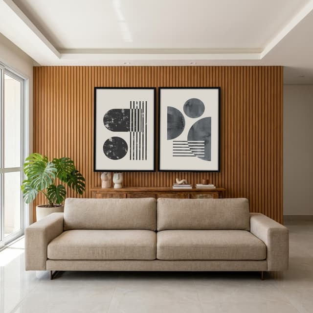 Kit Quadros Decorativos Geométrico