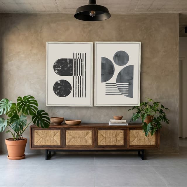Kit Quadros Decorativos Geométrico