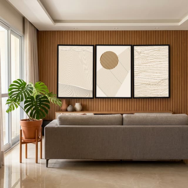 Kit Quadros Decorativos Linhas