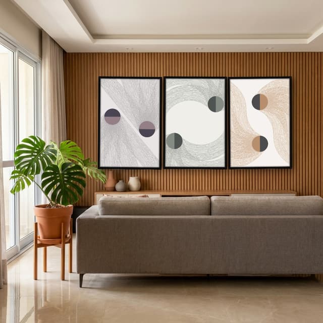 Kit Quadros Decorativos Minimalista Geo