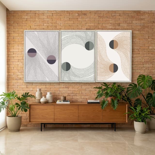 Kit Quadros Decorativos Minimalista Geo