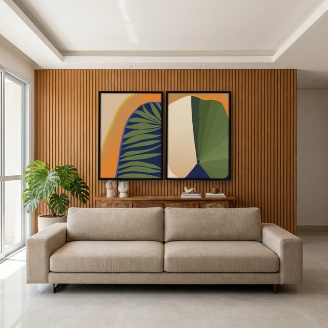 Kit Quadros Decorativos Tropical