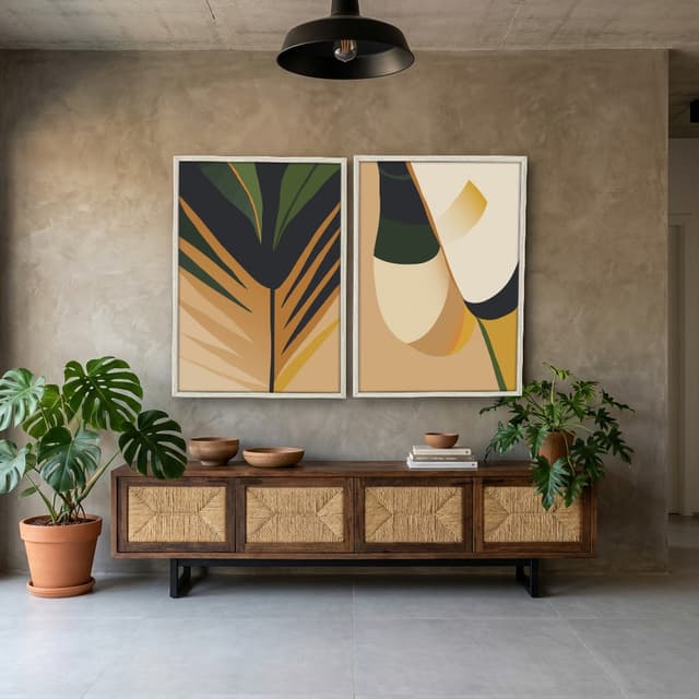 Kit Quadros Decorativos Tropical