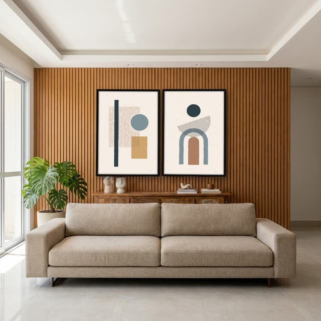 Kit Quadros Decorativos Geométrico
