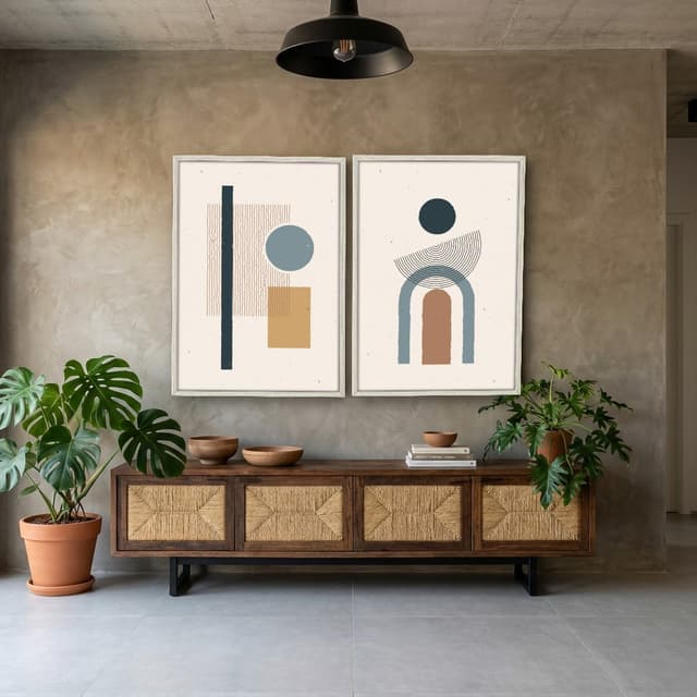 Kit Quadros Decorativos Geométrico