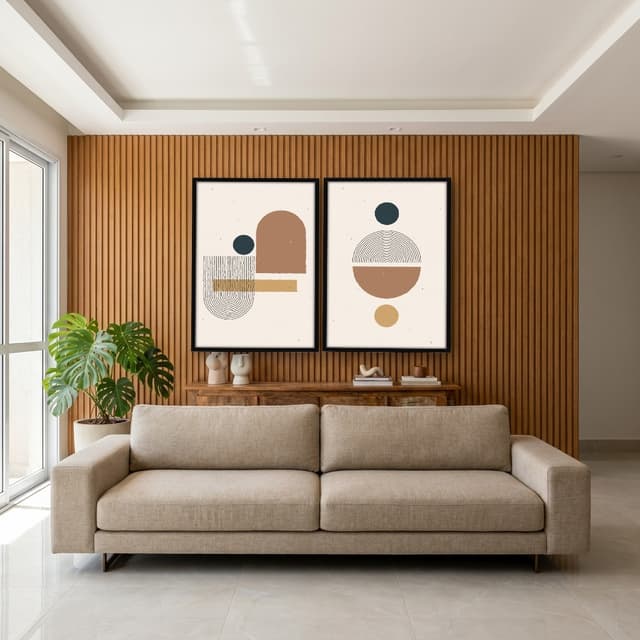 Kit Quadros Decorativos Geométrico
