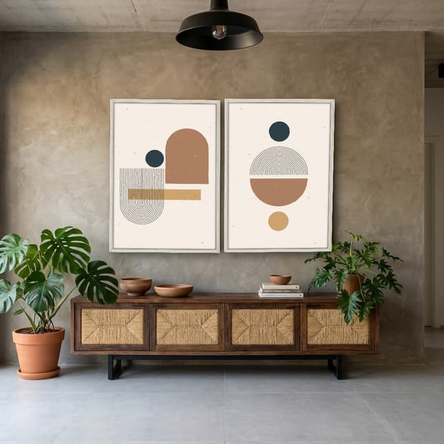 Kit Quadros Decorativos Geométrico
