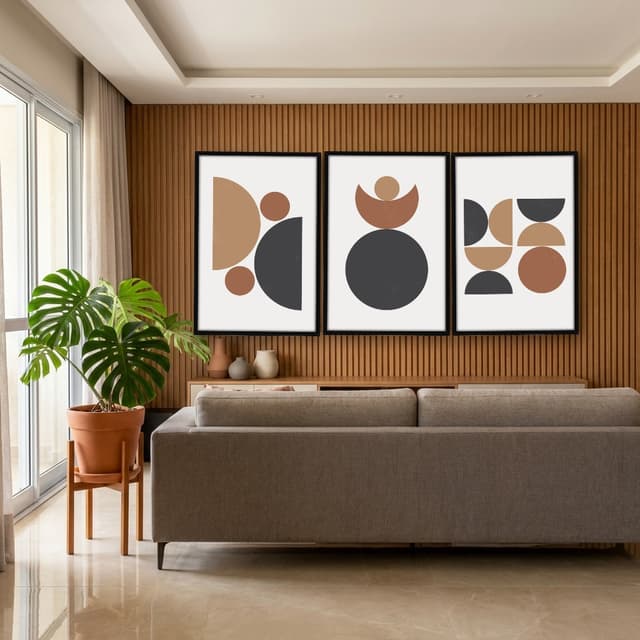 Kit Quadros Decorativos Geométrico