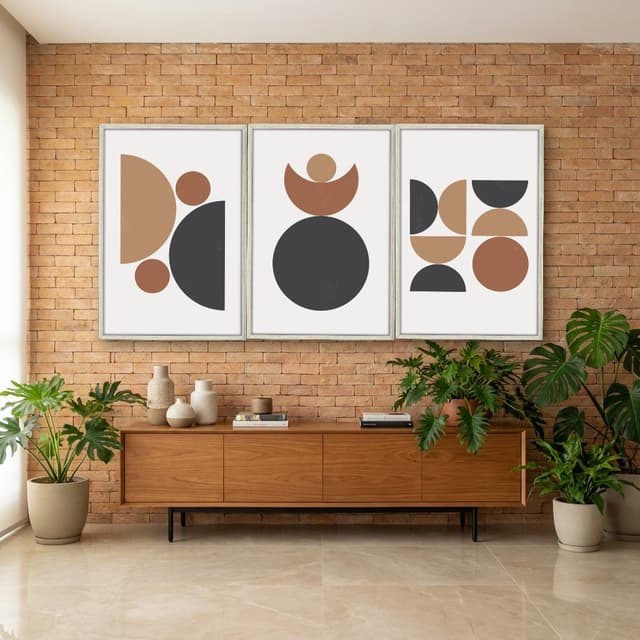 Kit Quadros Decorativos Geométrico