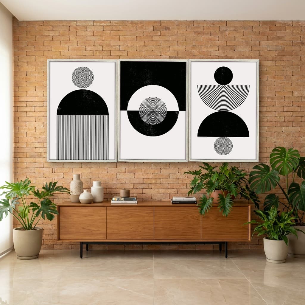 Kit Quadros Decorativos Geométrico