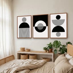 Kit Quadros Decorativos Geométrico
