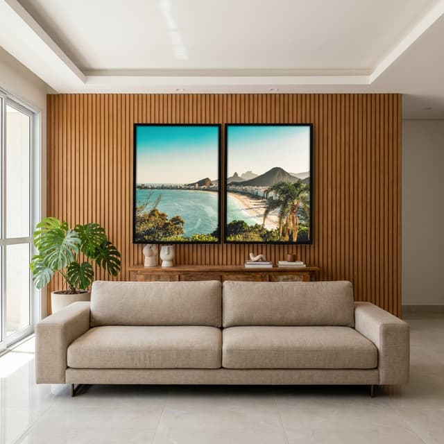 Kit Quadros Decorativos Copacabana Rio De Janeiro