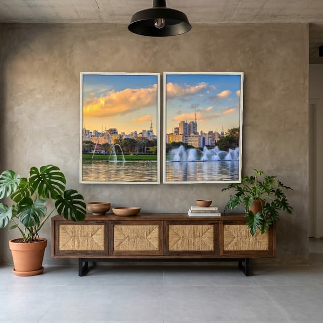 Kit Quadros Decorativos Ibirapuera Sao Paulo