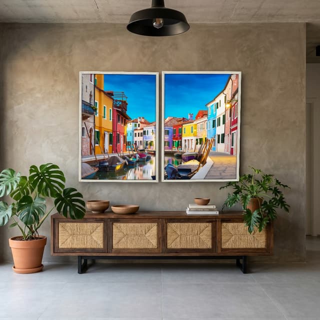 Kit Quadros Decorativos Veneza Italia