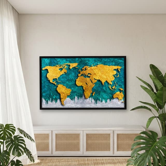 Quadro Decorativo Mapa Mundi