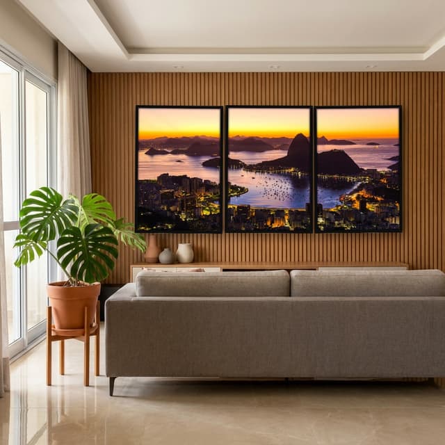 Kit Quadros Decorativos Rio De Janeiro