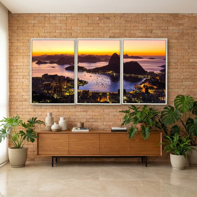 Kit Quadros Decorativos Rio De Janeiro
