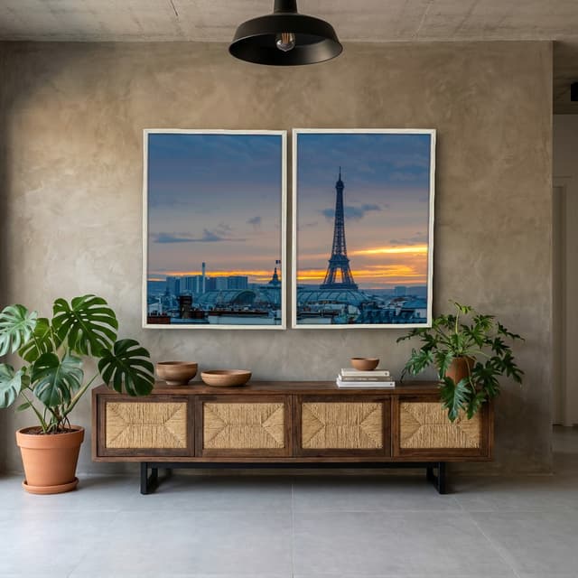Kit Quadros Decorativos Torre Eiffel