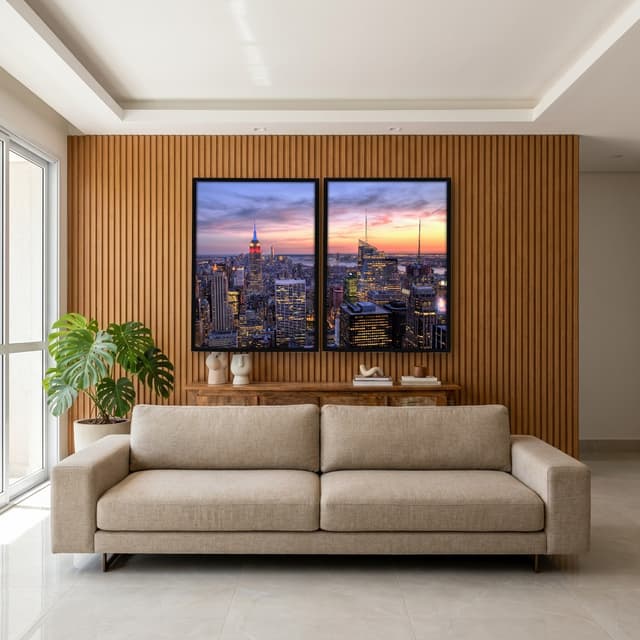 Kit Quadros Decorativos Midtown Nova York
