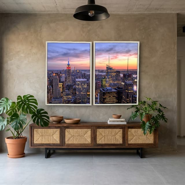 Kit Quadros Decorativos Midtown Nova York
