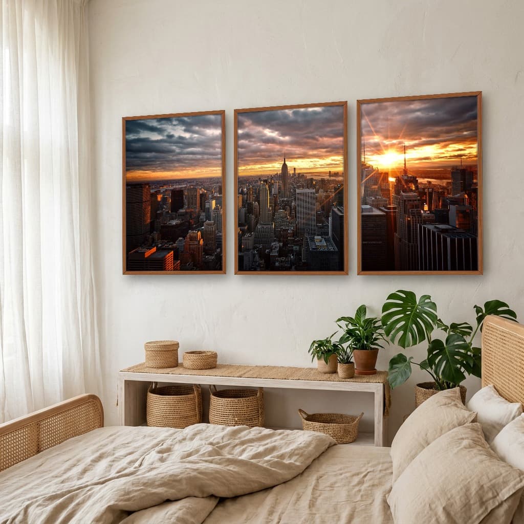 Kit Quadros Decorativos Manhattan Nova York