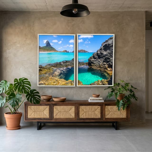 Kit Quadros Decorativos Fernando De Noronha