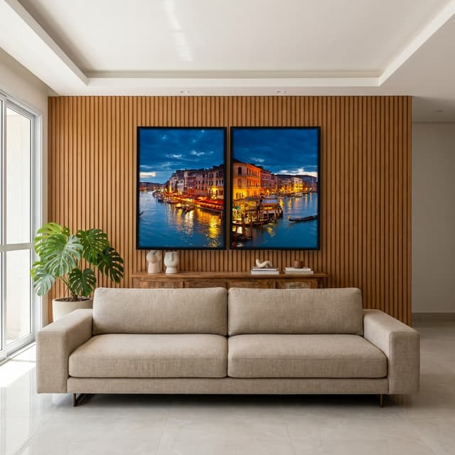 Kit Quadros Decorativos Grande Canal Veneza