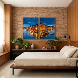 Kit Quadros Decorativos Grande Canal Veneza