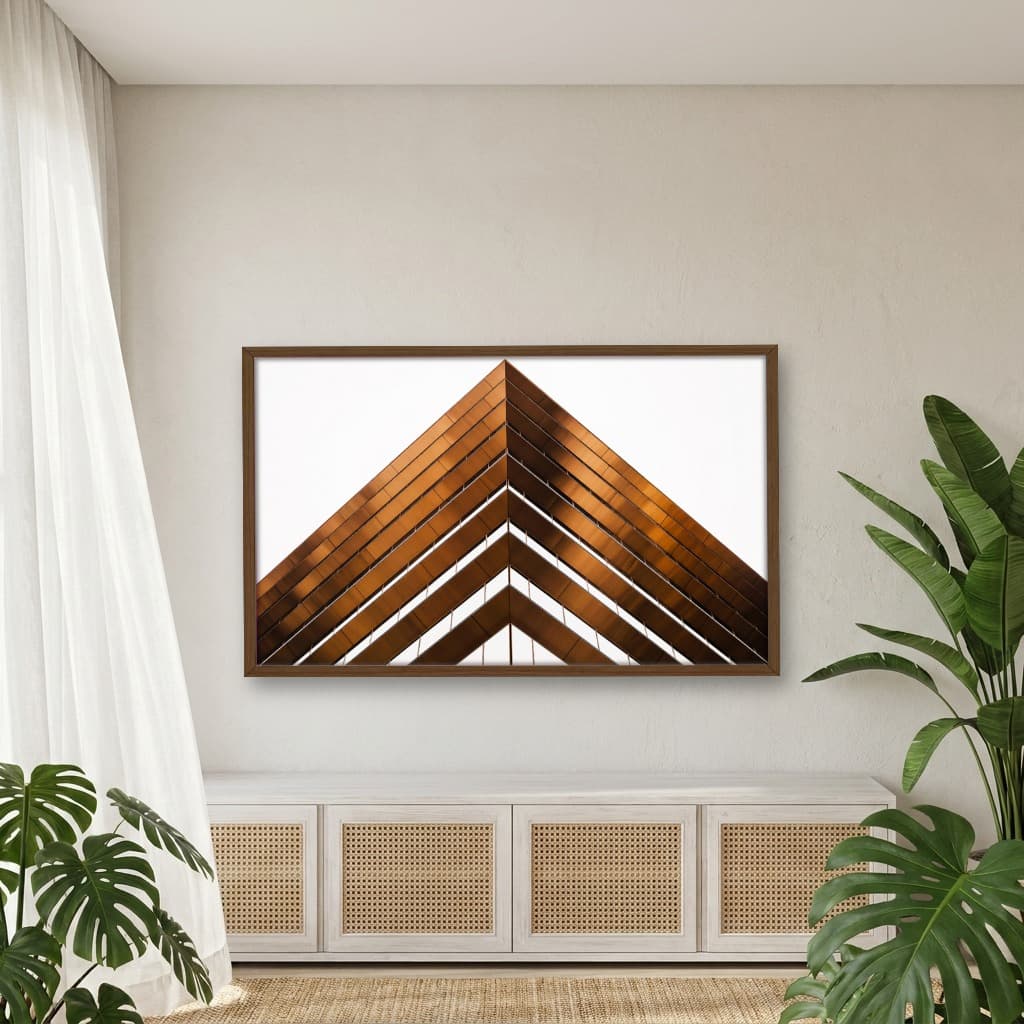 Quadro Decorativo Fachada Edificio De Bronze
